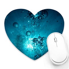 Sun-bubbles Heart Mousepads by trendistuff