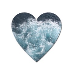 Ocean Waves Heart Magnet