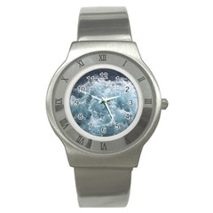 Ocean Waves Stainless Steel Watches