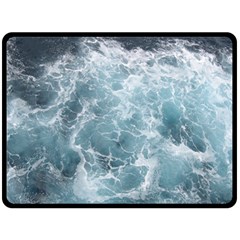 Ocean Waves Double Sided Fleece Blanket (large) 