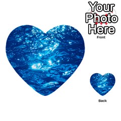 Light On Water Multi-purpose Cards (heart) 