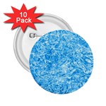 BLUE ICE CRYSTALS 2.25  Buttons (10 pack)  Front