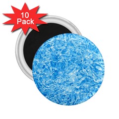 Blue Ice Crystals 2 25  Magnets (10 Pack)  by trendistuff