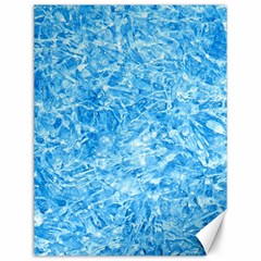 Blue Ice Crystals Canvas 12  X 16  