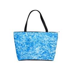 Blue Ice Crystals Shoulder Handbags by trendistuff