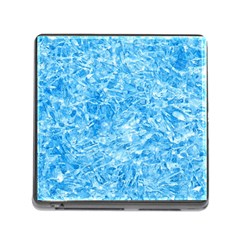 Blue Ice Crystals Memory Card Reader (square) by trendistuff