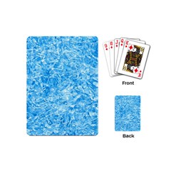 Blue Ice Crystals Playing Cards (mini)  by trendistuff