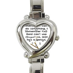 Reid s Chapsticks Heart Italian Charm Watch by girlwhowaitedfanstore