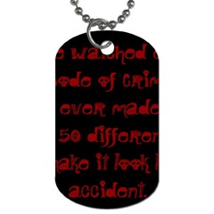 I ve Watched Enough Criminal Minds Dog Tag (two Sides) by girlwhowaitedfanstore