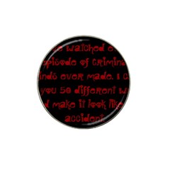 I ve Watched Enough Criminal Minds Hat Clip Ball Marker (4 Pack) by girlwhowaitedfanstore