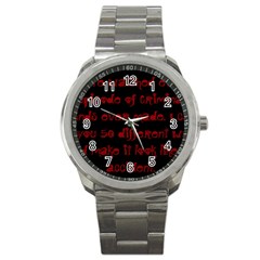 I ve Watched Enough Criminal Minds Sport Metal Watches by girlwhowaitedfanstore