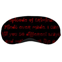 I ve Watched Enough Criminal Minds Sleeping Masks by girlwhowaitedfanstore