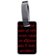 I ve Watched Enough Criminal Minds Luggage Tags (one Side)  by girlwhowaitedfanstore