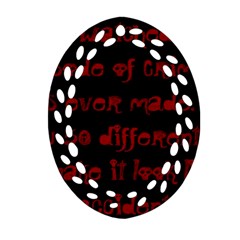 I ve Watched Enough Criminal Minds Ornament (oval Filigree) 