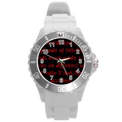 I ve Watched Enough Criminal Minds Round Plastic Sport Watch (l) by girlwhowaitedfanstore