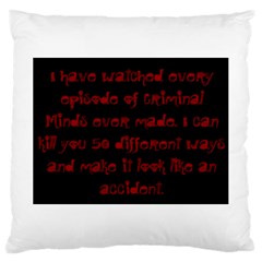 I ve Watched Enough Criminal Minds Large Cushion Cases (two Sides) 