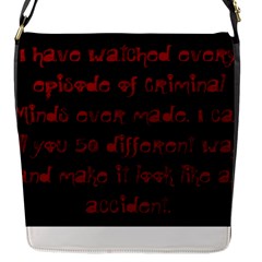 I ve Watched Enough Criminal Minds Flap Messenger Bag (s) by girlwhowaitedfanstore