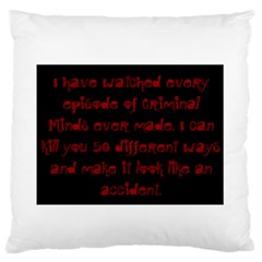 I ve Watched Enough Criminal Minds Standard Flano Cushion Cases (two Sides) 