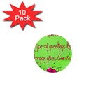 Garcia s Greetings 1  Mini Buttons (10 pack)  Front