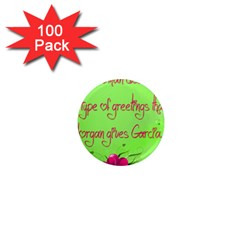 Garcia s Greetings 1  Mini Magnets (100 Pack) 