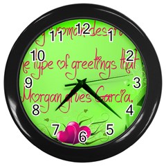 Garcia s Greetings Wall Clocks (black) by girlwhowaitedfanstore