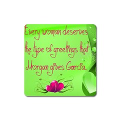 Garcia s Greetings Square Magnet by girlwhowaitedfanstore