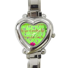 Garcia s Greetings Heart Italian Charm Watch