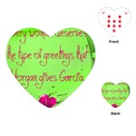 Garcia s Greetings Playing Cards (Heart)  Front