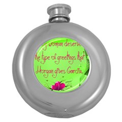 Garcia s Greetings Round Hip Flask (5 Oz) by girlwhowaitedfanstore