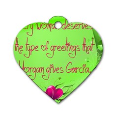 Garcia s Greetings Dog Tag Heart (two Sides)