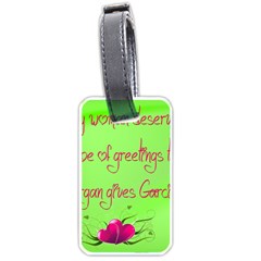 Garcia s Greetings Luggage Tags (one Side)  by girlwhowaitedfanstore