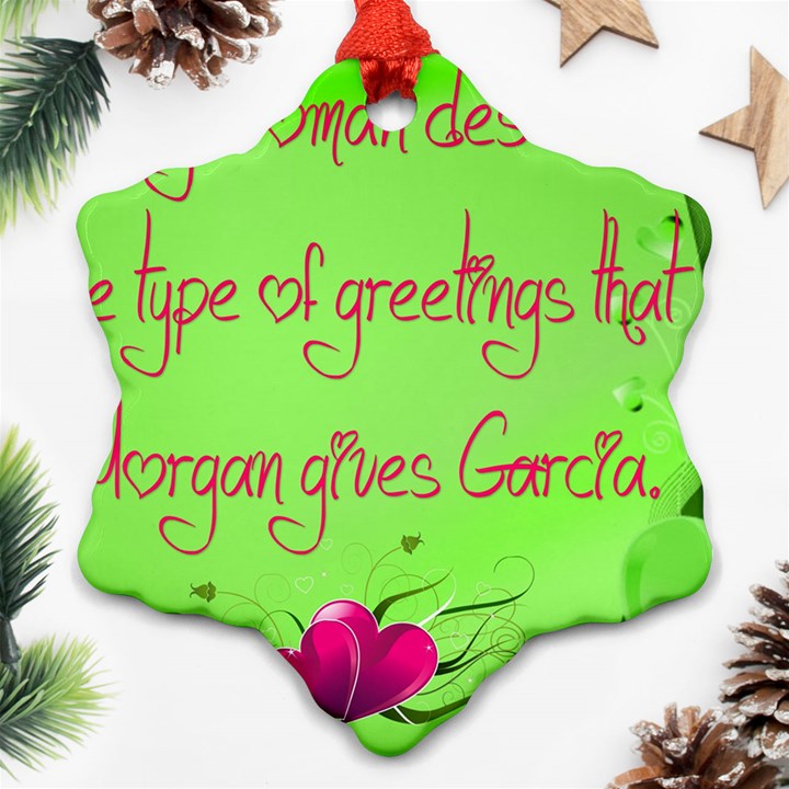 Garcia s Greetings Ornament (Snowflake) 