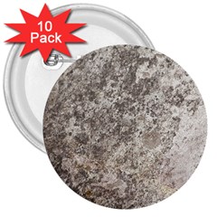 Weathered Grey Stone 3  Buttons (10 Pack) 