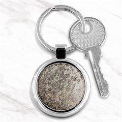 Weathered Grey Stone Key Chains (round)  by trendistuff