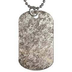 Weathered Grey Stone Dog Tag (one Side)