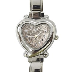 Weathered Grey Stone Heart Italian Charm Watch