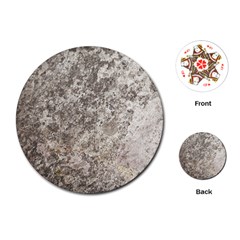 Weathered Grey Stone Playing Cards (round)  by trendistuff