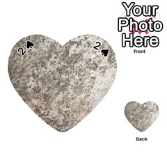 Weathered Grey Stone Playing Cards 54 (heart)  by trendistuff