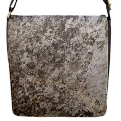 Weathered Grey Stone Flap Messenger Bag (s) by trendistuff