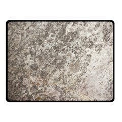 Weathered Grey Stone Double Sided Fleece Blanket (small)  by trendistuff