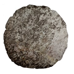 Weathered Grey Stone Large 18  Premium Flano Round Cushions