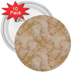 TAN MARBLE 3  Buttons (10 pack)  Front