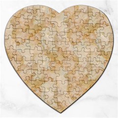 TAN MARBLE Jigsaw Puzzle (Heart)