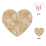 TAN MARBLE Playing Cards (Heart)  Front