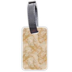 TAN MARBLE Luggage Tags (One Side) 