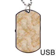 TAN MARBLE Dog Tag USB Flash (Two Sides) 