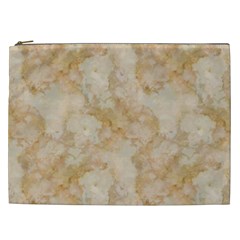 TAN MARBLE Cosmetic Bag (XXL) 