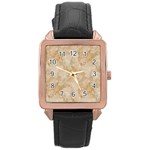 TAN MARBLE Rose Gold Watches Front