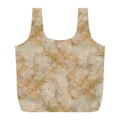 TAN MARBLE Full Print Recycle Bags (L) 