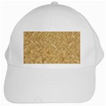 TAN DIAMOND BRICK White Cap